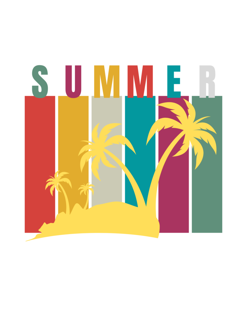 Colorful Summer Island T-shirt