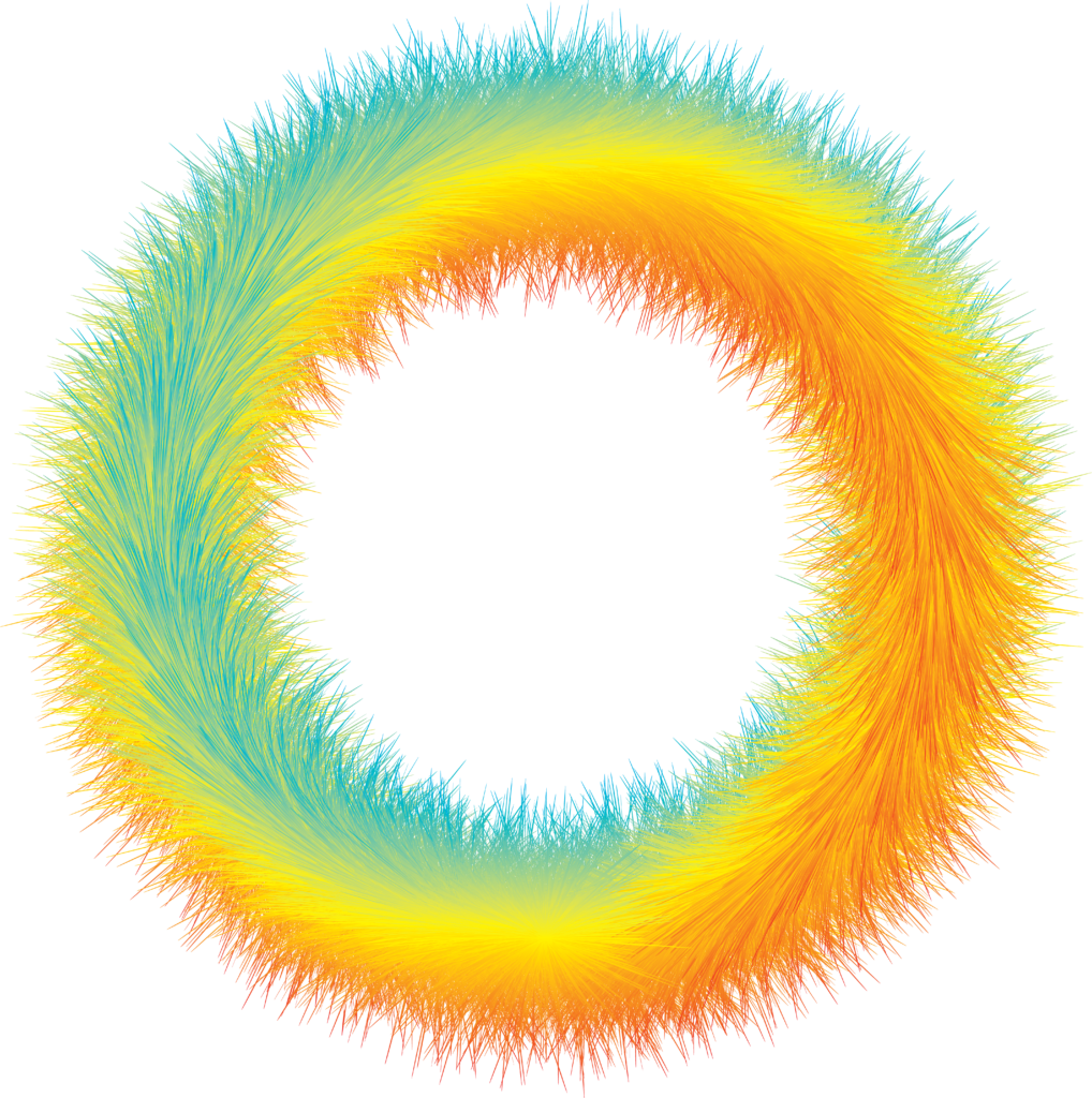 Abstract rainbow circle PNG Free