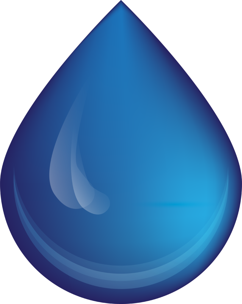 Blue Water Drop PNG Logo